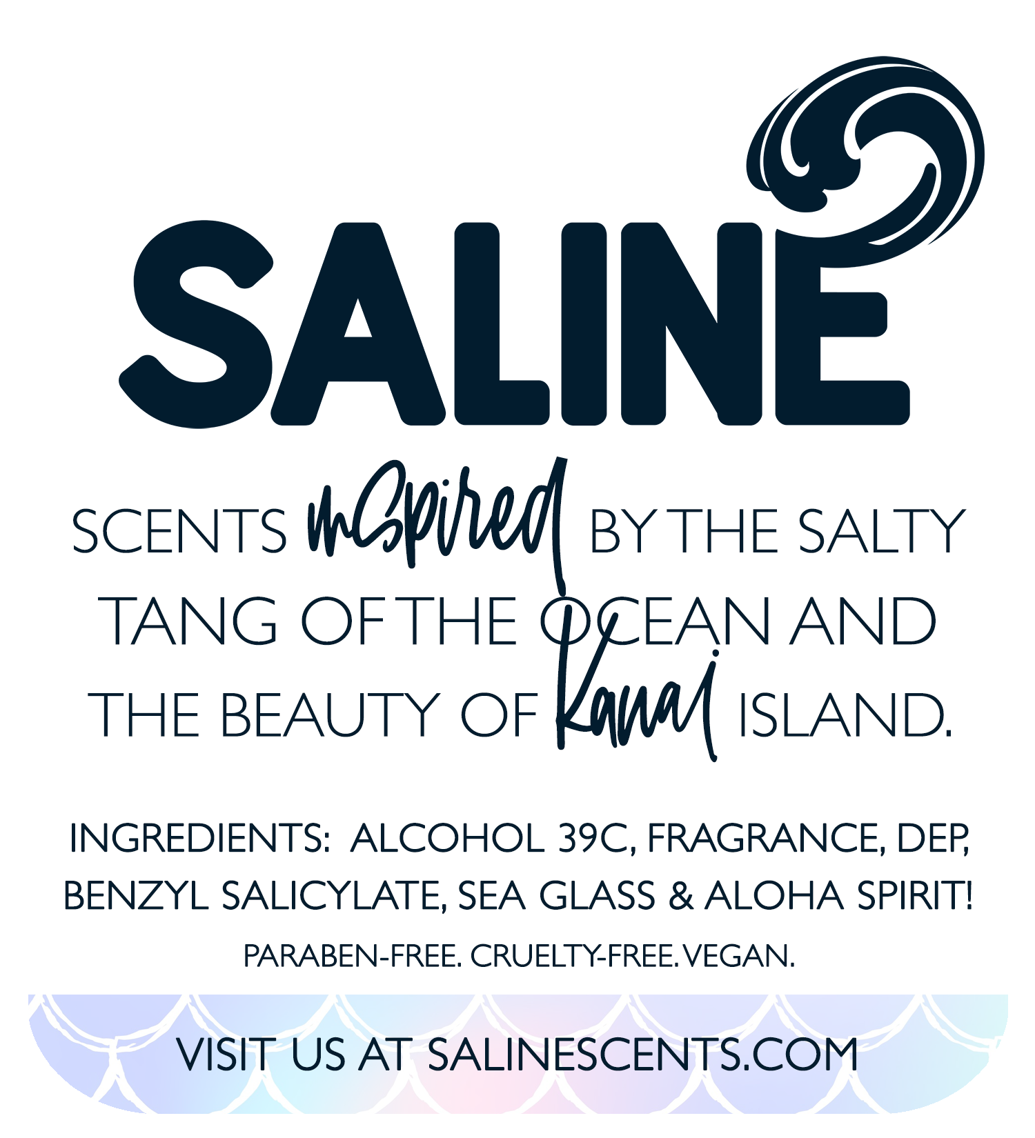 label for Saline Scents